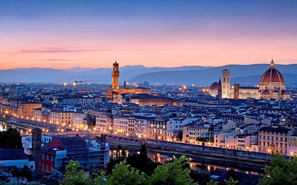 Florence at night